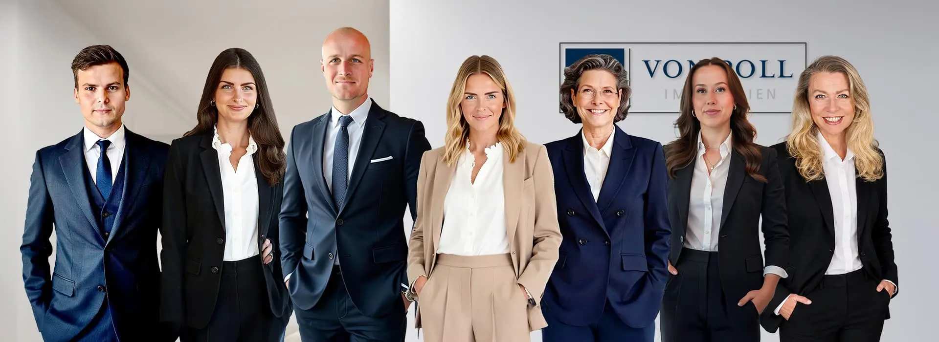 VON POLL IMMOBILIEN – Immobilienmakler Hamburg Elbvororte – Teambild