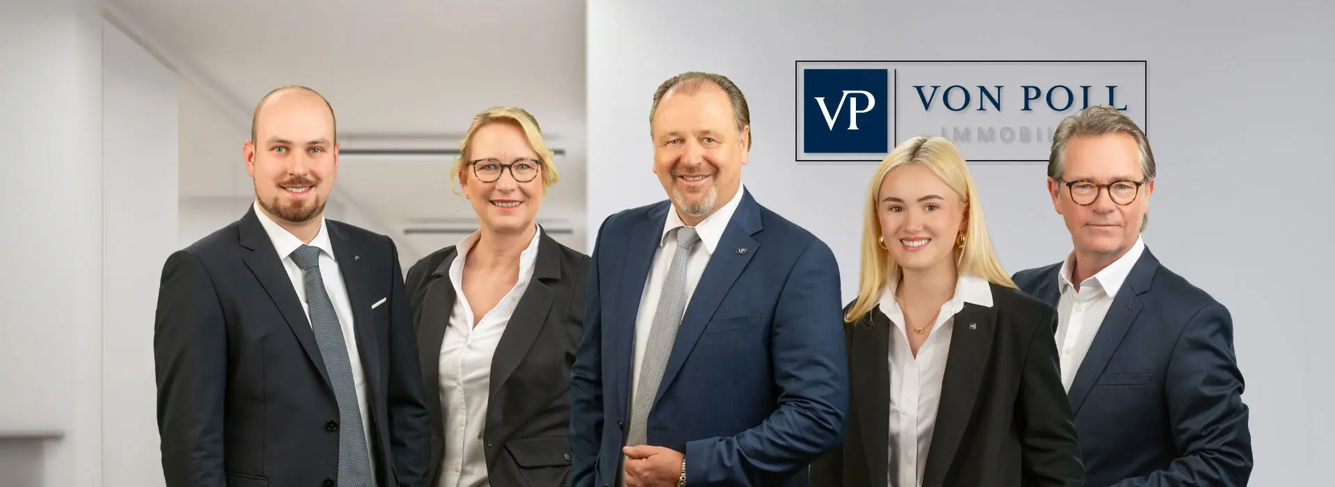 VON POLL IMMOBILIEN – Immobilienmakler Langenfeld – Teambild