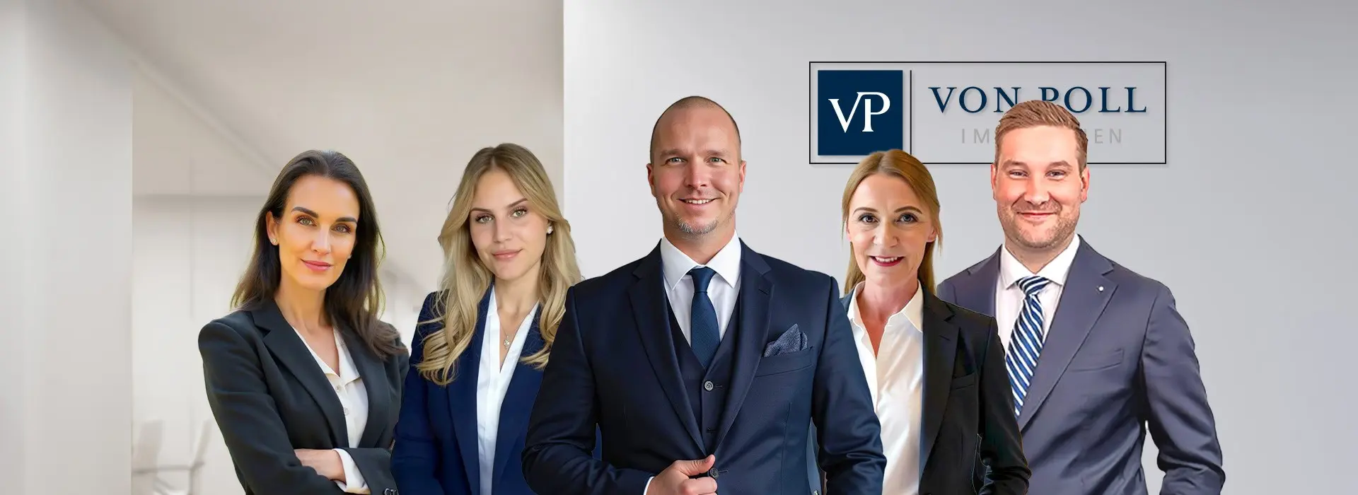 Teambild VON POLL IMMOBILIEN Hamburg Alster-Ost