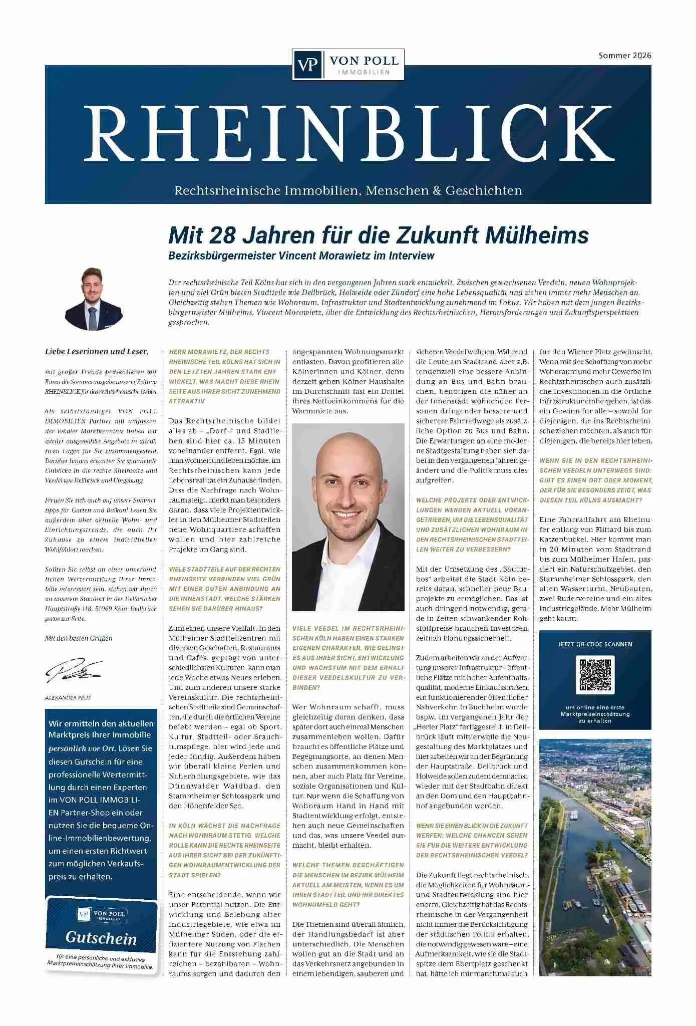 AUsschnitt aus der Zeitung RHEINBLICK