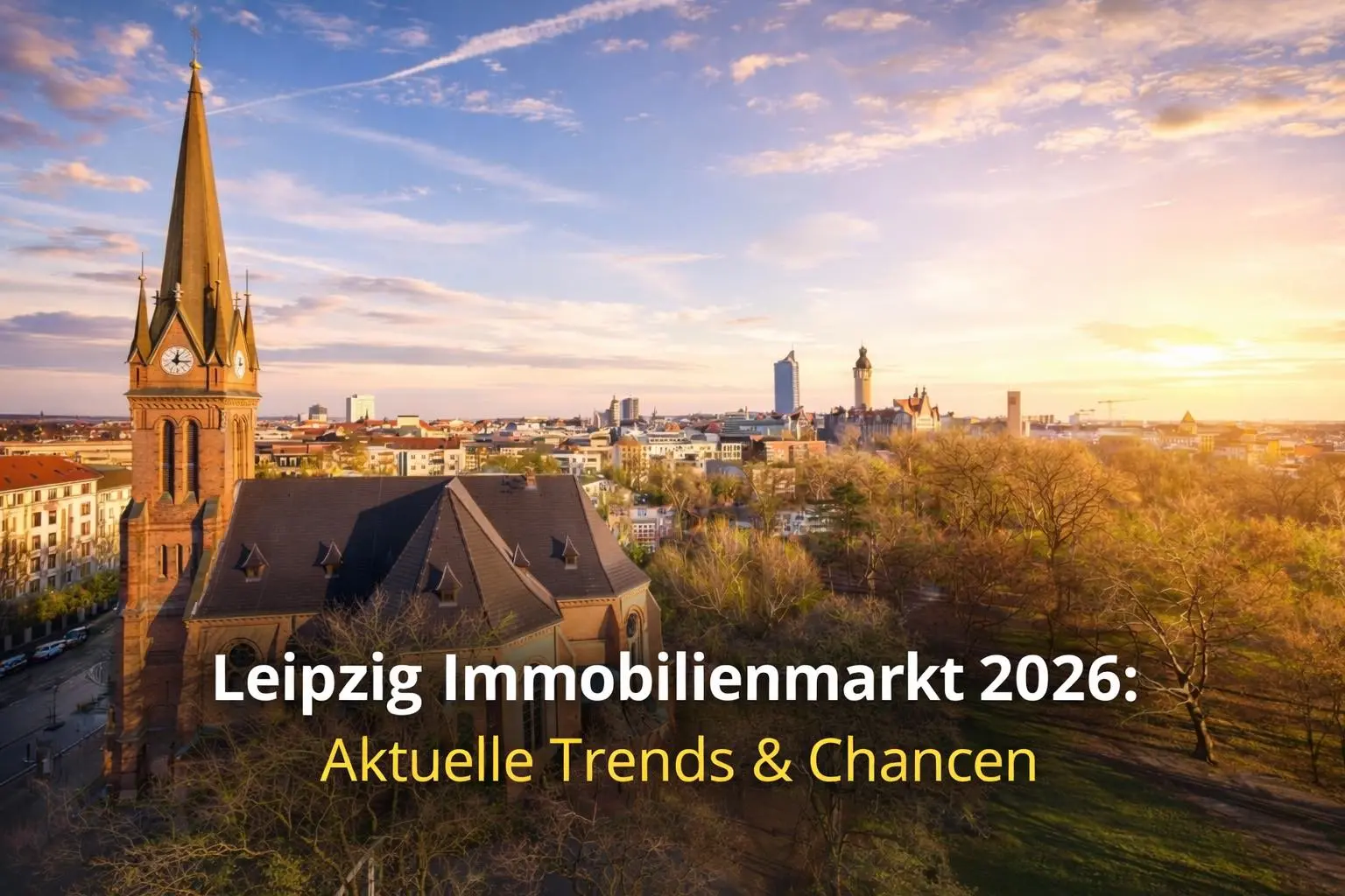 Blick über Leipzig