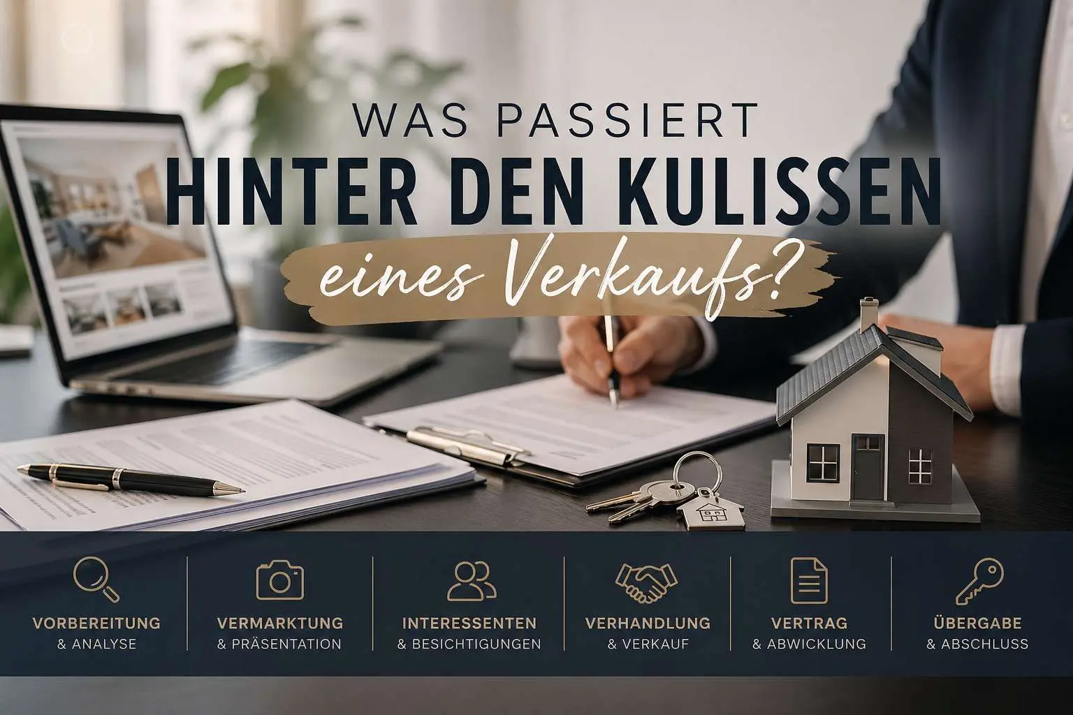 Beitragsbild Mann am Schreibtisch unterschreibt Dokument
