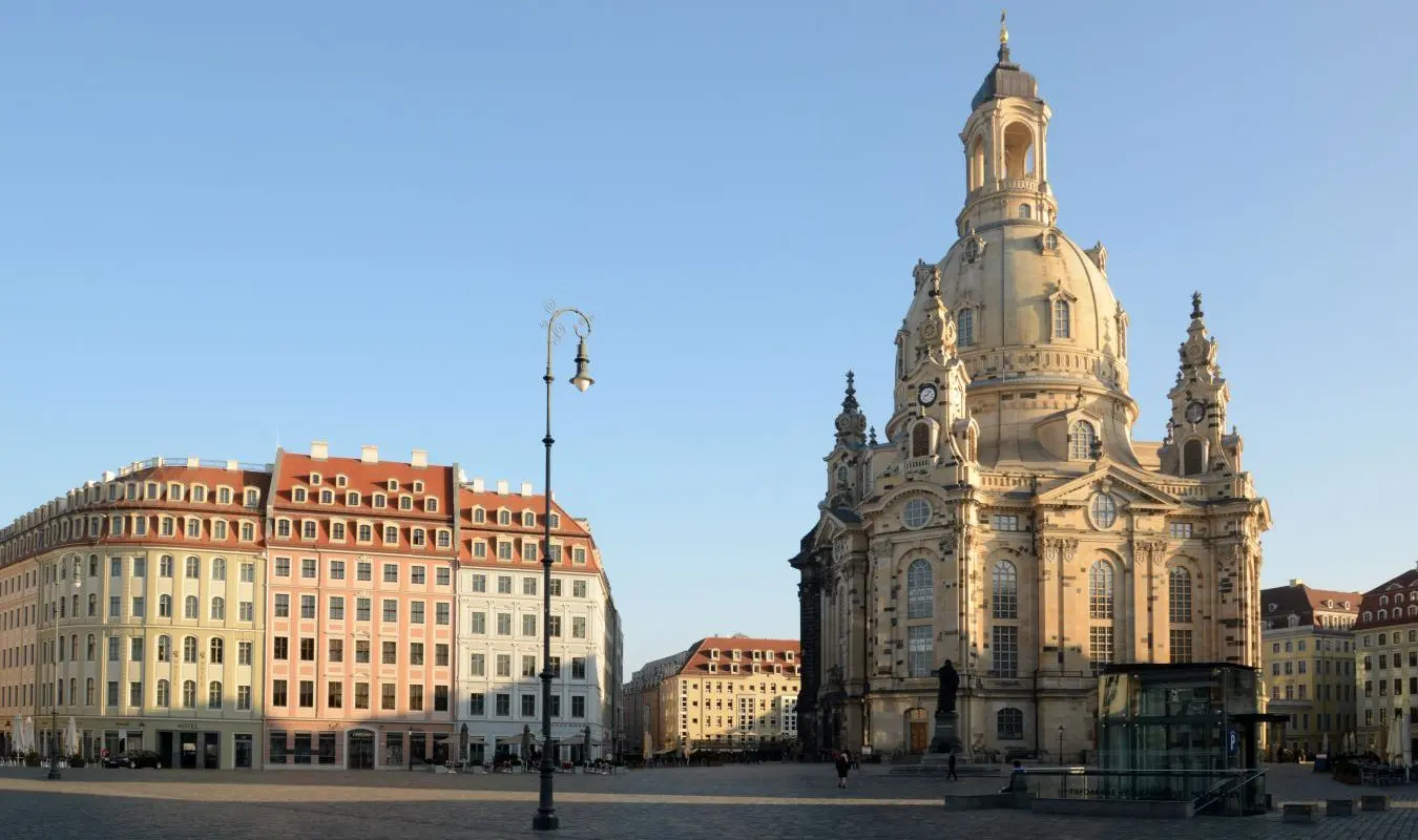 Marktplatz und Frauenkirche in Dresden