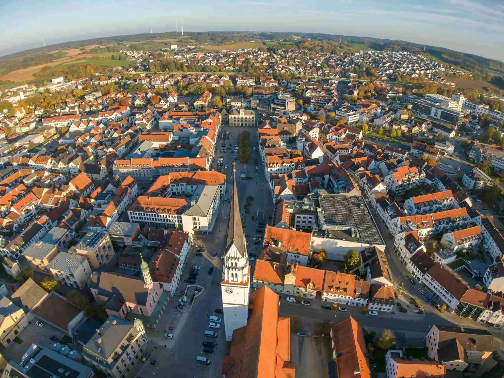 Pfaffenhofen an der Ilm von oben