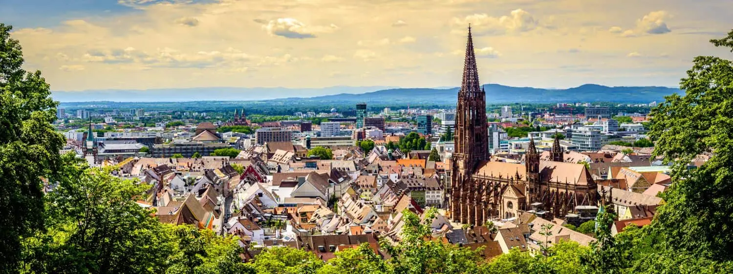 Blick auf Freiburg im Breisgau