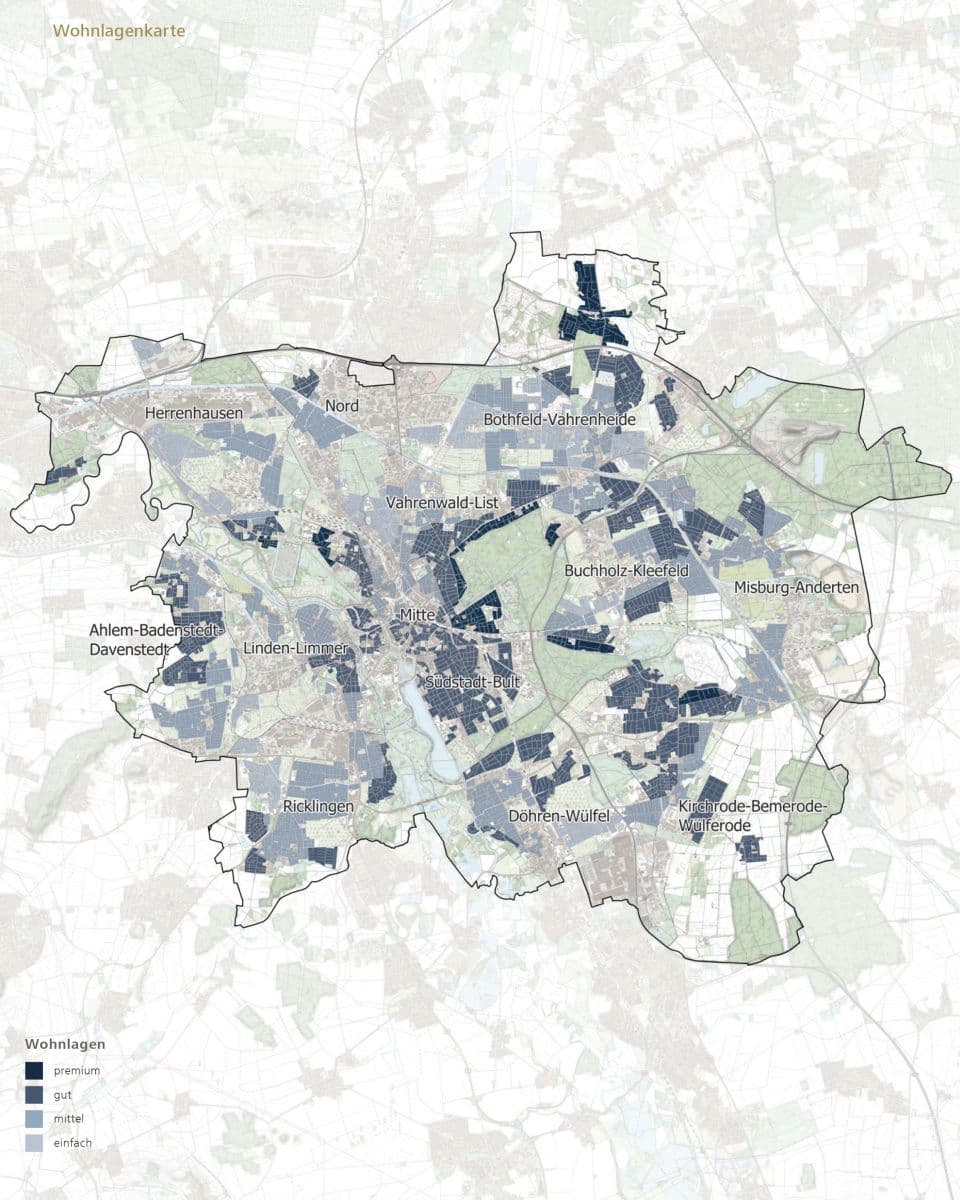 Grafik Immobilienmarkt Lage Region Hannover