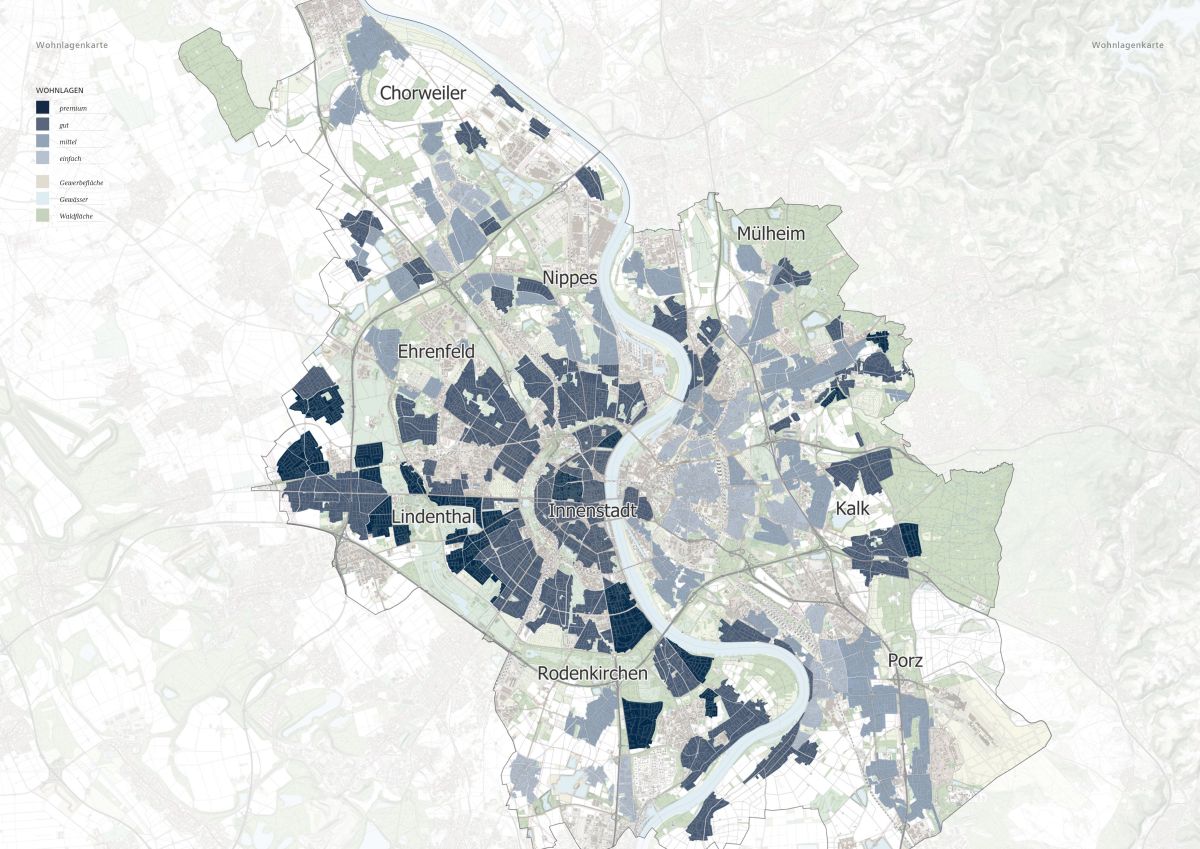 Wohnlagenkarte Köln