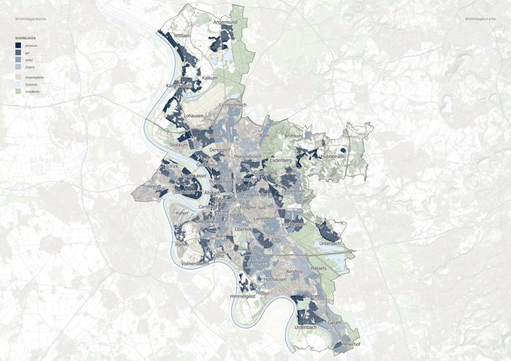 Stadtkarte Düsseldorf