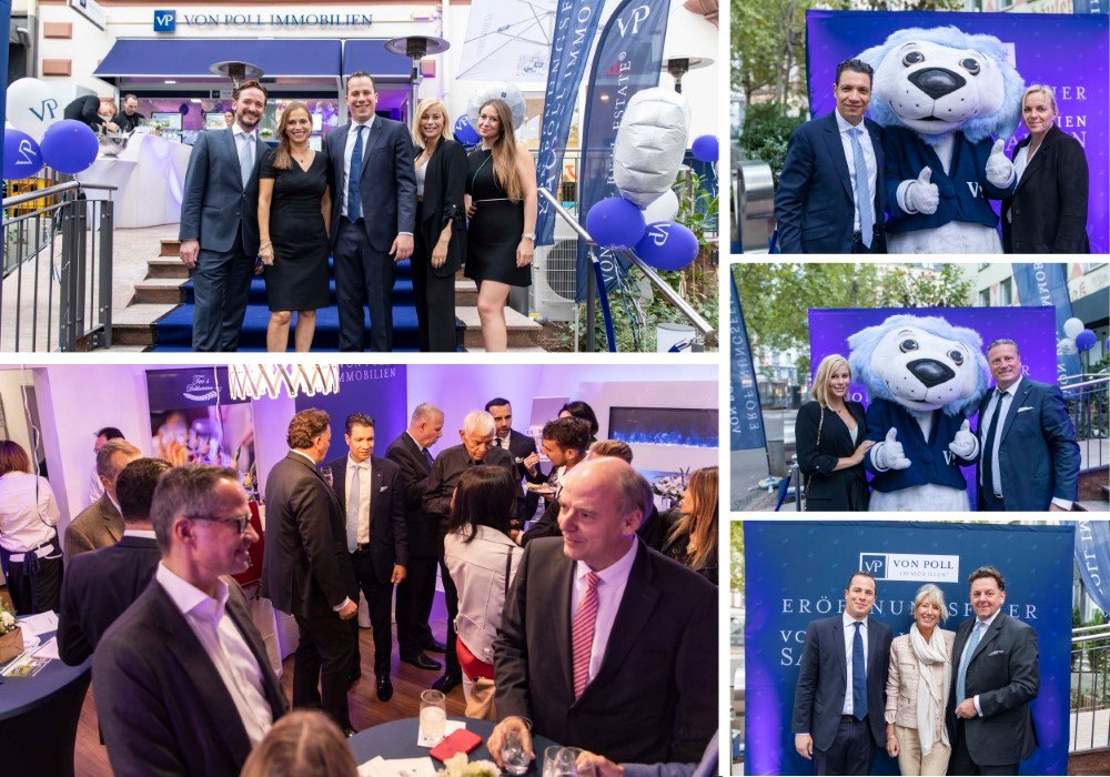 VON POLL IMMOBILIEN – Pressebericht – Eröffnung Shop Schweizer Platz Frankfurt am Main - Collage