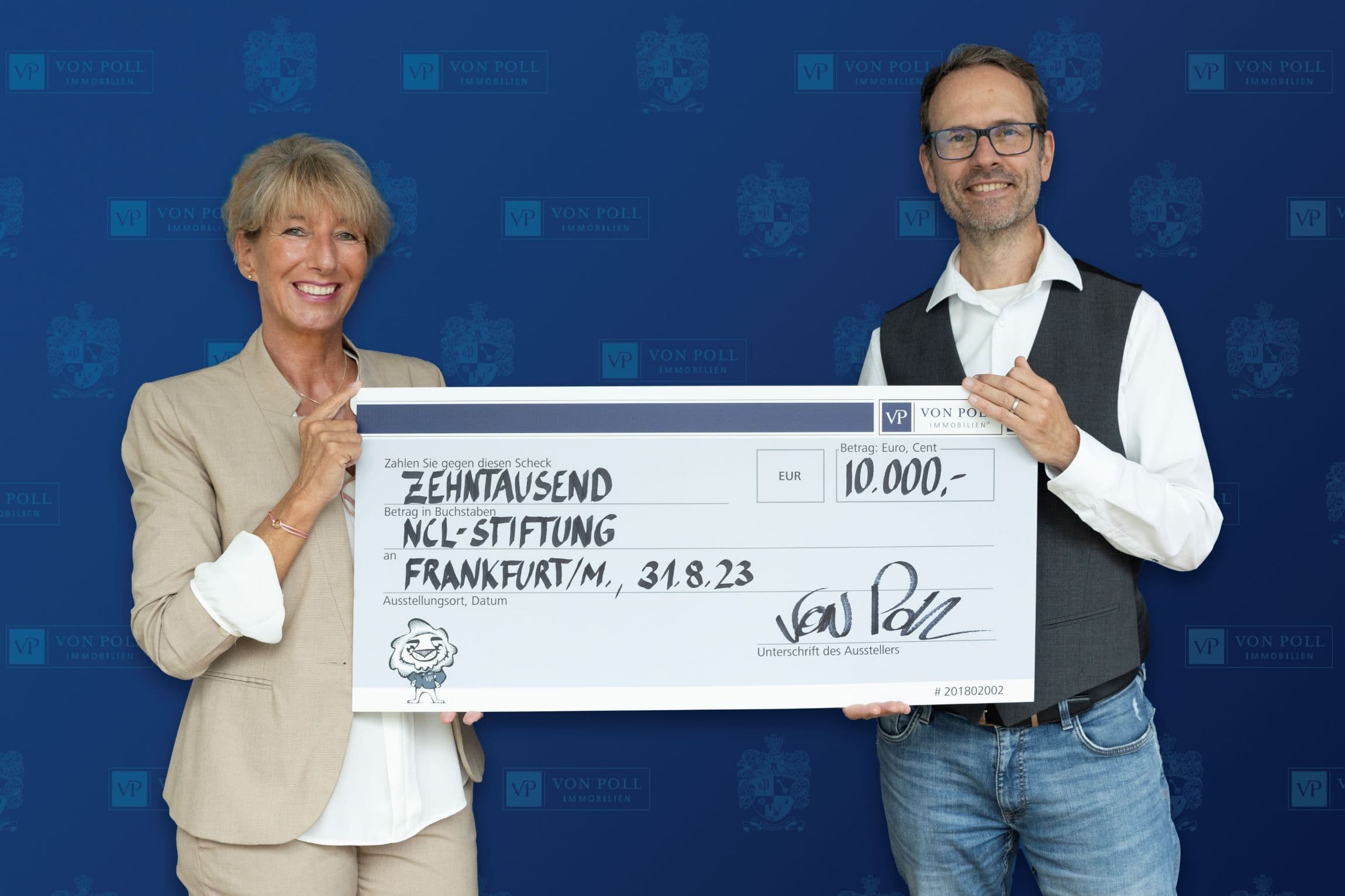 Frau von Poll und NCL Charity